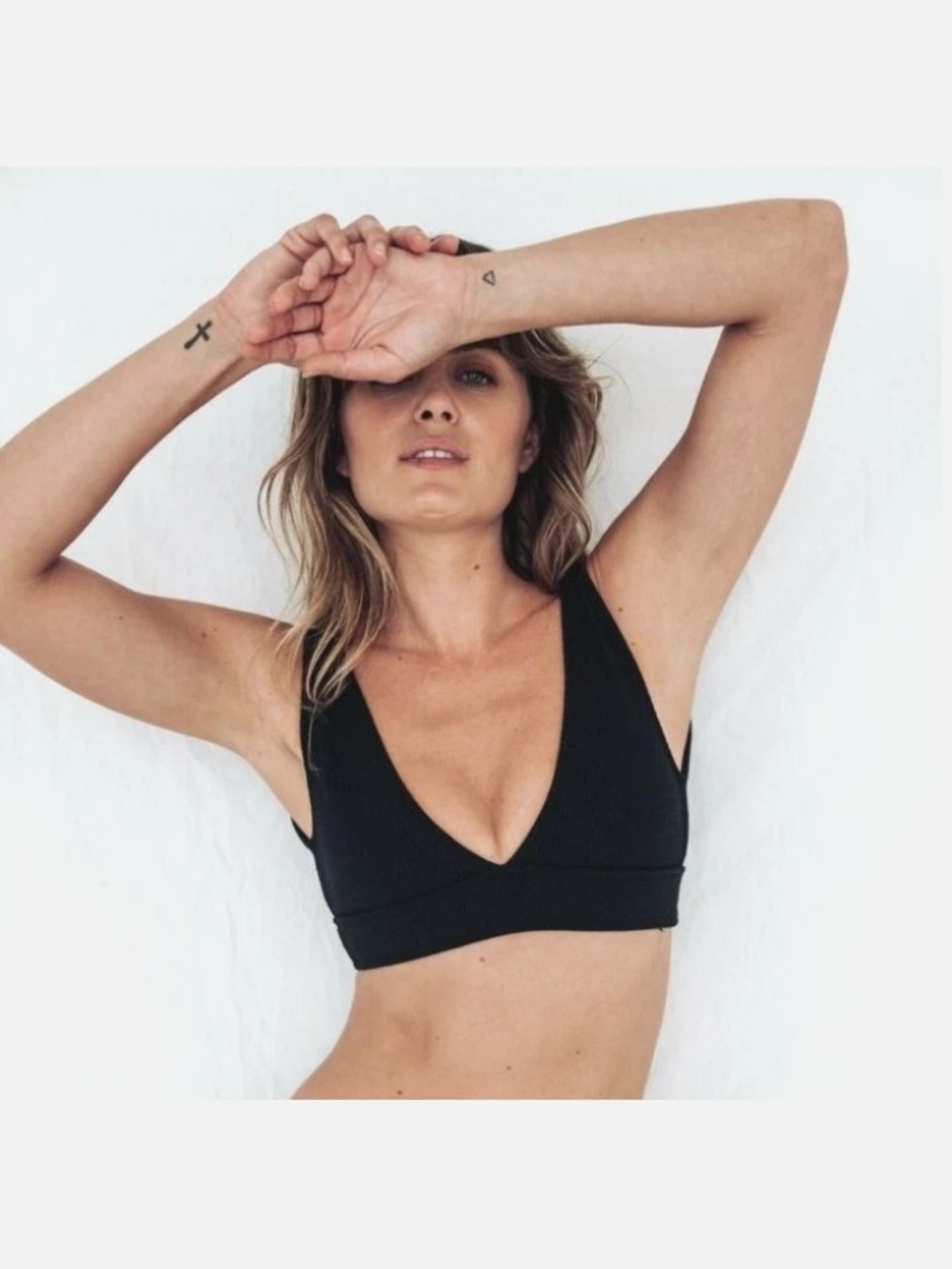 Wanderlust Black V-Neck Bralette